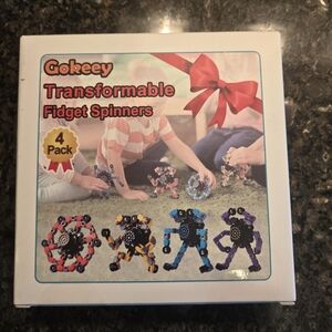Gokeey Transformable Fidget Spinners 4 Pack NWT